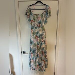 Meghan of Los Angeles Strapless Floral Maxi